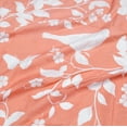 thumbnail image 2 of Home Soft Things Printed Microfiber Birdsong Valance 2 Piece Set - Coral - 60" x 18", 2 of 5