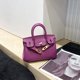 thumbnail image 1 of Bolso de platino con hebilla dorada, bolso de mano de piel auténtica con gran capacidad, bolso Kelly para mujer, nuevo estilo 2025, bolso de hombro de moda, 1 of 4