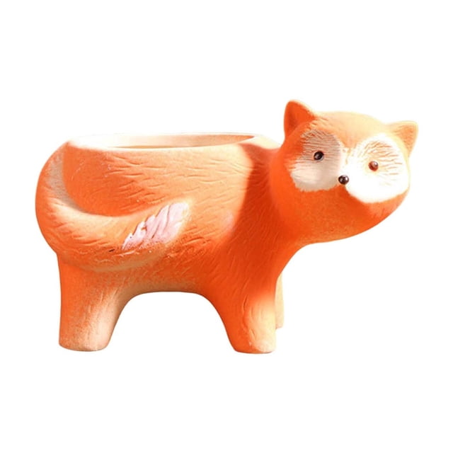 Succulent Flowerpot Personalized Desktop Breathable Animals Shaped Coarse Ceramic Flowerpot