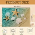 thumbnail image 2 of Starfish and Seashell on Beach Placemats Set of 6 Place Mats for Kitchen Table Washable Farmhouse Linen Table Mats Dining Decoration 12x18 Inch, 2 of 7