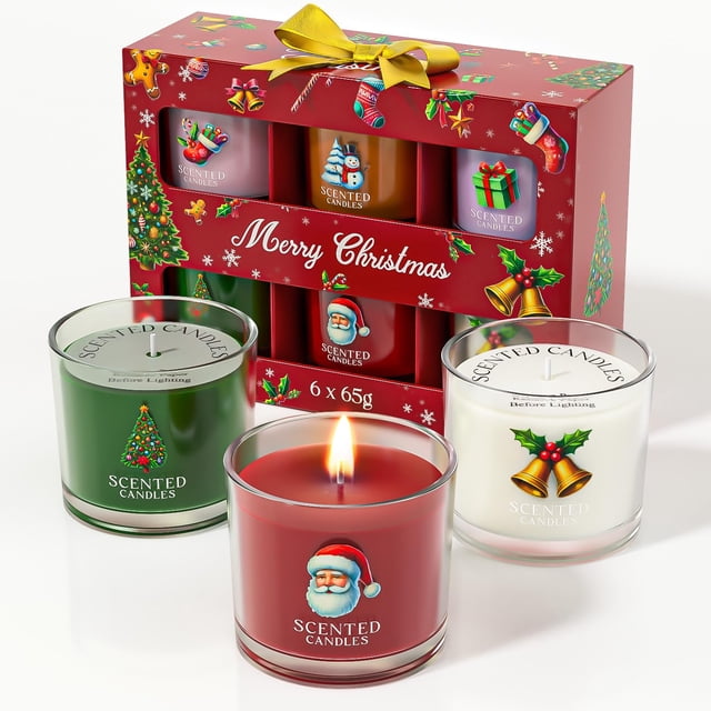 Set de regalo Chillflame Christmas 6 Votive de 414 ml con velas aromáticas