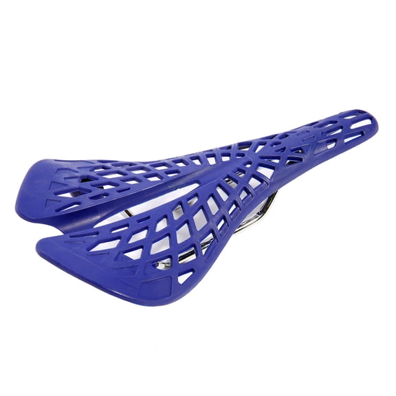 Bike Saddle Comfy Ultralight Mountain Bike Road Bicycle Hollow Out Seat Cushion Bicycle Accessories（blue）