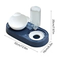thumbnail image 3 of Dual Cat Dog Food and Water Bowl with Automatic Refill, Non-Slip Detachable Pet Feeder for Home and Travel, 3 of 6