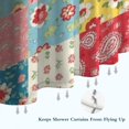 thumbnail image 6 of Pioneer Flower Floral Print Pattern Shower Curtain 84"x72", Bathroom Decorative Shower Curtain Set with 12 Hooks, Waterproof Washable, 6 of 6