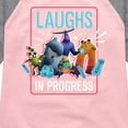 thumbnail image 3 of Monsters Inc. - Laughs In Progress - Toddler & Youth Girls Raglan Graphic T-Shirt, 3 of 5