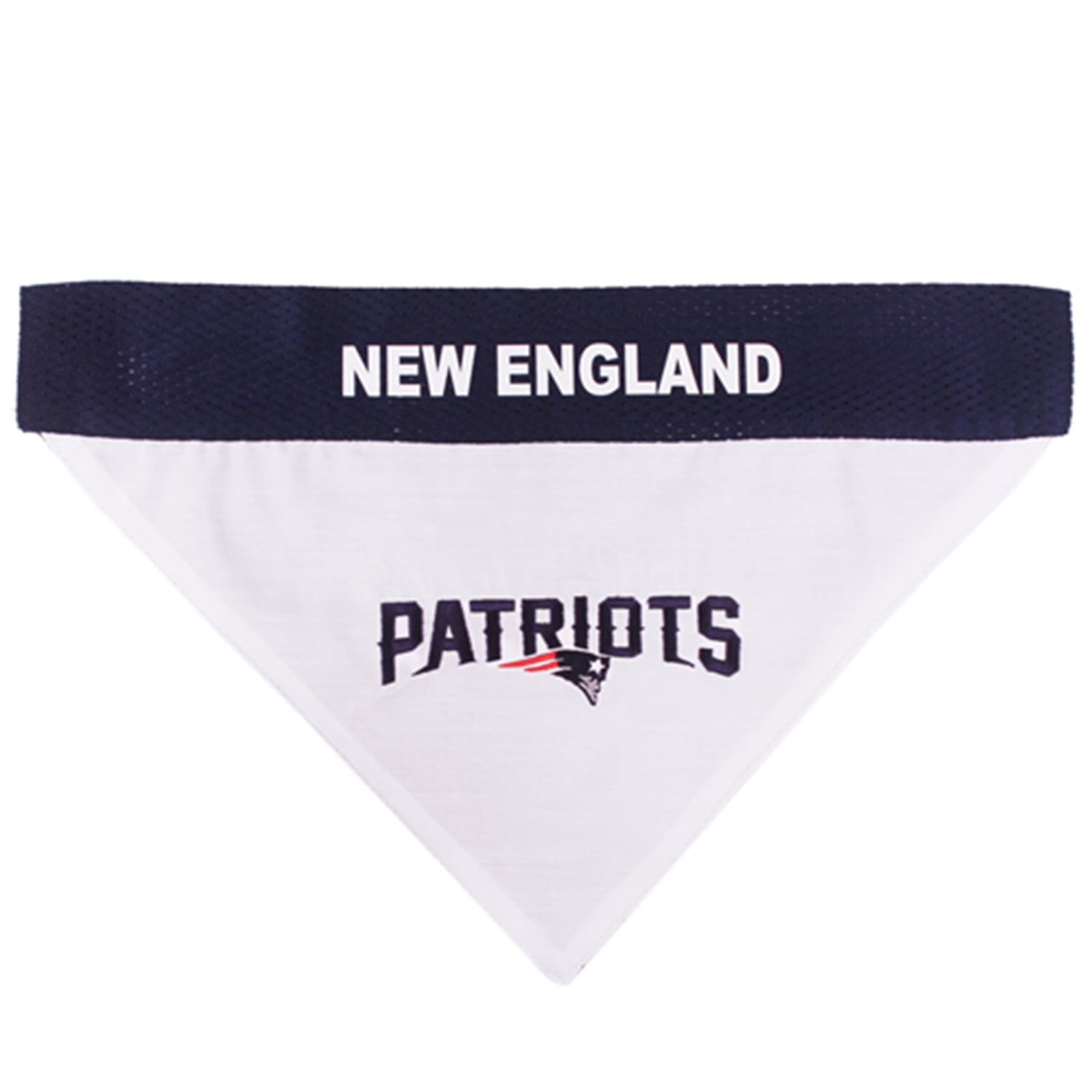 Pets First NFL New England Patriots Dog Bandana - Licensed, Reversible Pet Bandana - 2 sided Bandana