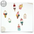 thumbnail image 3 of 40Pcs Enamel Charms DIY Jewelry Making Accessories Alloy Dessert Charms (Mixed Style), 3 of 4