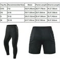 thumbnail image 6 of Boys Football Pants Youth Goalie Pants Padded Goalie Bottoms Goalkeeper Pants/Shorts for Soccer Football Gym Training black, 6 of 6
