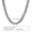 45 cm, variant on Men 8mm Width Chunky Miami Cuban Chain Necklaces 18/20/22/24 inch Neck Collar-45 cm
