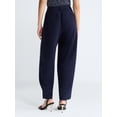 thumbnail image 3 of Devil Wears Prada Scoop Collection Women’s and Women's Plus High Rise Pleated Trousers, 30" Inseam, Sizes 0-26W, 3 of 5