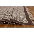 thumbnail image 6 of Casavani Hand Block Printed Cotton Dhurrie Brown Kitchen Runner Rug Hallway Stair Runner Area Carpets 2.6x8 feet, 6 of 6