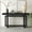 Black, variant on Royard Oaktree 59" Industrial Wood Console Table, Unique Triple Rectangle Design Entryway Table