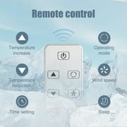 HUMSURE Portable Air Conditioners 8000 BTU 150 Sq. ft, AC Unit With Built-in Cooler, Dehumidifier, Fan, Sleep Modes, Room Air Conditioner with Remote Control/Installation Kit