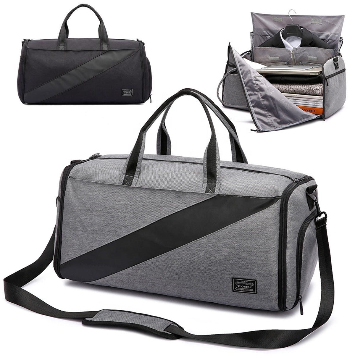 mens garment duffel bag