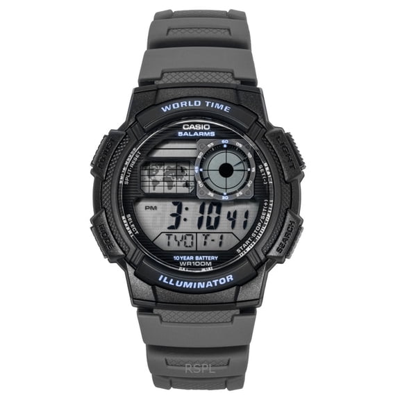 Casio Standard Digital Resin Strap Quartz AE-1000W-8AV 100M Men's Watch
