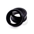 thumbnail image 2 of Hard Silicone Black Tunnels 2 Pieces (1 Pair) (B/7/1/12) (3/4" (19mm)), 2 of 3
