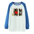 thumbnail image 4 of WXLWZYWL Trendy Sweatshirts For Women 2023 Women Long Sleeves Casual Valentine'S Day Printing Round Neck Sweatshirt Crewneck Pullover Tunic Tops, 4 of 5