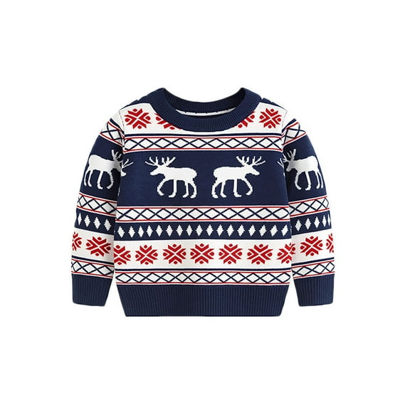 GYRATEDREAM Toddler Boys Long Sleeve Pullover Sweaters Ugly Christmas Sweater Kids Xmas Holiday Sweaters