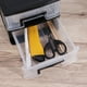 thumbnail image 3 of BRIGHTFUFU Armario de plástico de doble capa Armario de almacenamiento portátil Armario de almacenamiento multifuncional a prueba de polvo Organizador Muebles (negro y transparente), 3 of 7