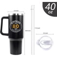 thumbnail image 2 of 80th Birthday Gifts for Him Her - 1944 Birthday Tumbler for Women Men Dad Mom - 40 OZ Stainless Steel Cup Travel Mug Water Bottle with Handle and Straw - The Best Birthday Gift Ideas, 2 of 5