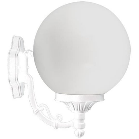 Dabmar Lighting GM245-W Powder Coated Cast Aluminum Wall Light Fixture, White - 13.88 x 9.63 x 12.25 in.