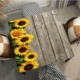 thumbnail image 2 of Fitted Square Tablecloth with Elastic Blooming Cherry Twig Over Old Wooden Table Waterproof Wipeable Fitted Square Table Cover for Indoor Outdoor Patio Use, Fit for 48" x 48" Square Table, 2 of 6