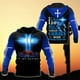 thumbnail image 4 of Sudadera con capucha con estampado 3D de Jesús cristiano bendiga a todos para hombres, sudaderas con capucha con gráfico de crucifijo, suéteres geniales de moda para niños, tops Harajuku, 4 of 5