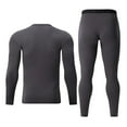 thumbnail image 5 of YueHuiYing Long Johns for Men's Comfortable Fit Men's Thermal Underwear Lined Top and Bottom Set for Winter, 5 of 5