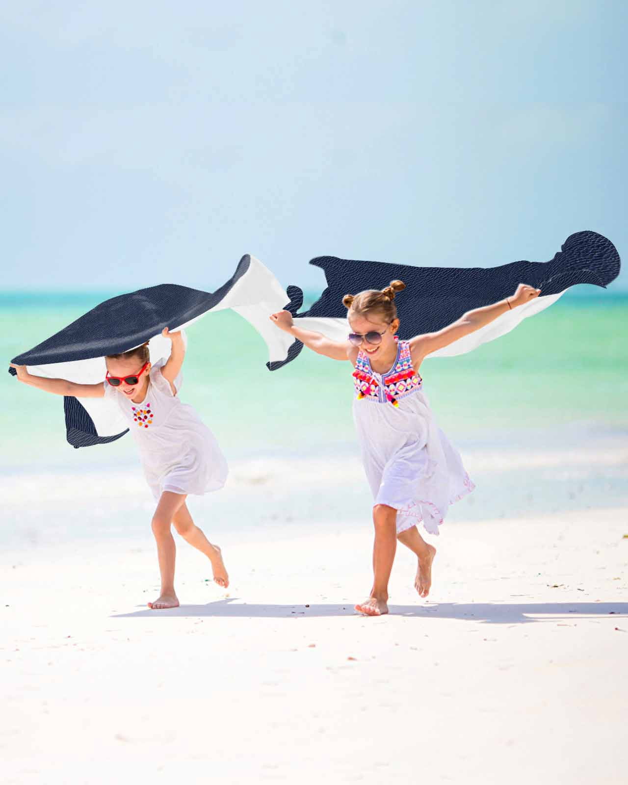 Solid Dark Blue Beach Towels Oversized Super Absorbent, Minimalism Abstract Denim Texture Lightweight Bath Towel Quick Dry Sets For Bathroom/Pool/Rv Camping/Beach Play/Gym Room/Picnic 30"x60"