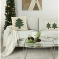 thumbnail image 3 of Mina Victory Holiday Tree Loops 20"X20" Green Ivory Throw Pillow, 3 of 6