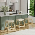 thumbnail image 2 of Butler Specialty Company Robias Rattan 24.5" Counter Stool - White And Tan Dot, 2 of 6