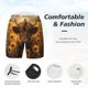 thumbnail image 3 of Fotbe Cute Cow Sunflower Field Traje de Baño para Hombre – Shorts de Natación de Secado Rápido con Forro y Bolsillos-Large, 3 of 6