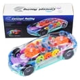 thumbnail image 4 of Concepto de coche de engranaje transparente, coche de juguete para niños, coche eléctrico, música, luz, coche de conducción, 4 of 5