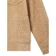 thumbnail image 6 of Ma Croix Womens Teddy Bear Jacket Long Sleeve Faux Fur Shearling Coat, 6 of 9