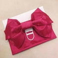 thumbnail image 5 of Classic Kimono Obi Japanese Sash Belt Robe Waistband Bow Floral Pattern  Red, 5 of 6
