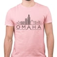 thumbnail image 2 of Skyline Omaha Nebraska Shirt Unisex 2X-Large Pink, 2 of 5