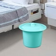 thumbnail image 2 of Compact Spittoon with Lid Splashproof Urinal Pot for Outdoor Camping Car Elderly Blue, 2 of 8