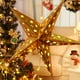 thumbnail image 5 of Pantalla de lámpara colgante de Navidad, farol de papel con forma de estrella, pantalla de lámpara plegable de papel con forma de estrella, 6 uds., 5 of 8