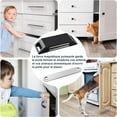 thumbnail image 3 of Black adhesive cupboard door magnets 4 pack strong magnetic closure no drilling, 3 of 4