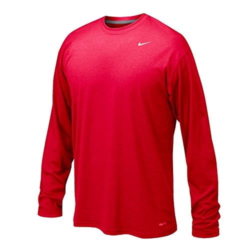 red long sleeve dri fit shirt