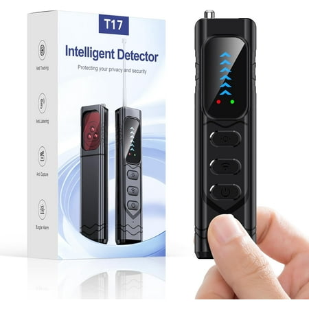 Hidden Camera Detector - Anti-Spy RF Signal Scanner & Lens Finder, 5-Level Sensitivity Portable Bug for GPS Trackers, Ideal Hotel Travel Home Office