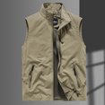 thumbnail image 2 of Kureaily Men's Casual Lightweight Outdoor Fishing Work Travel Photo Vest Jacket Multi Pockets, 2 of 4