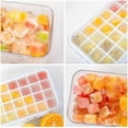 thumbnail image 4 of PET+ Silicone 64 - Cavity Flexible Ice Cube Tray, 4 of 5