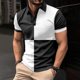 thumbnail image 1 of pstuiky camisetas de hombre, Camisa tipo blusa de manga larga con cuello vuelto y solapa con estampado de botones para hombre ropa de hombre xxxl, 1 of 3