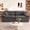 Gray, variant on Wansaly 2-Piece Chenille Sofa Set, 84" Loveseat and 360° Swivel Chair, Soft Sponge Deep Seat, Black