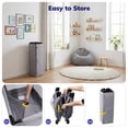thumbnail image 6 of SACVON Portable Baby Playard with Bassinet & Changing Station | Bedside Crib | Removable Storage Organizer | Gray, 6 of 7