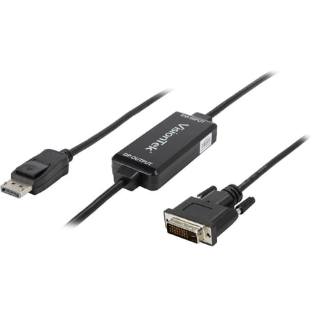 UPC: 0784090033956 | VisionTek 900823 No DVI to DisplayPort 1.5M Active Cable (M/M)