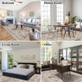 thumbnail image 6 of Findosom 8'x10' Vintage Area Rug for Living Room, Machine Washable Rugs Non Slip Distressed Indoor Rug,Large Retro Area Rug Floor Carpet for Bedroom Dining Room Entryway Office Decor,Beige, 6 of 8