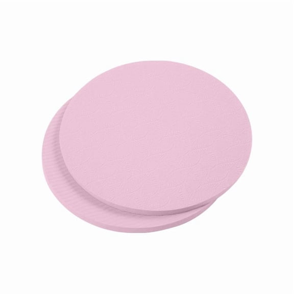 TPE Yoga Knee Pads, 18 cm Diameter, 1 cm Thick, Textured Foam, 2 Count