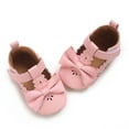 IVEMOULODEC Baby Girl Flats Soft Antislip Soles Cute Bow Mary Jane